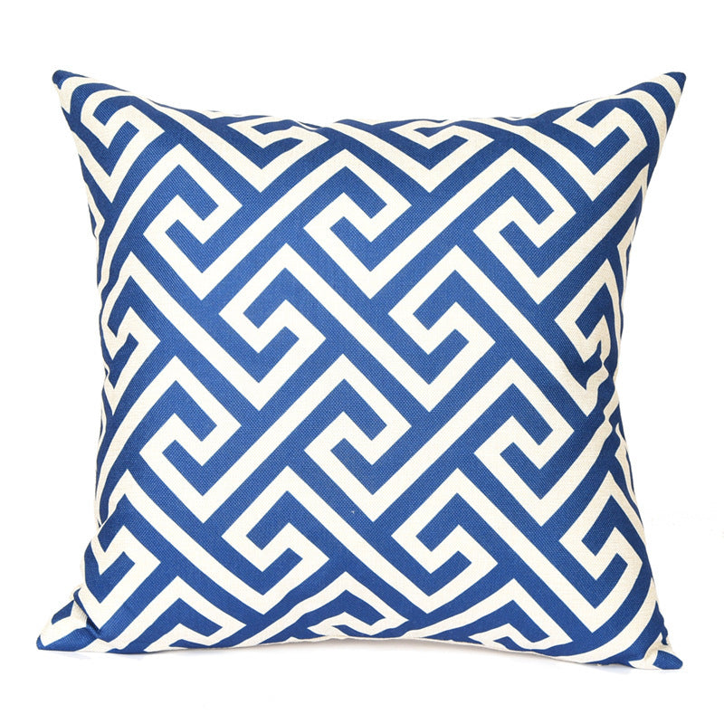 The Fuji - Abstract Geometric Linen Cushion Cover